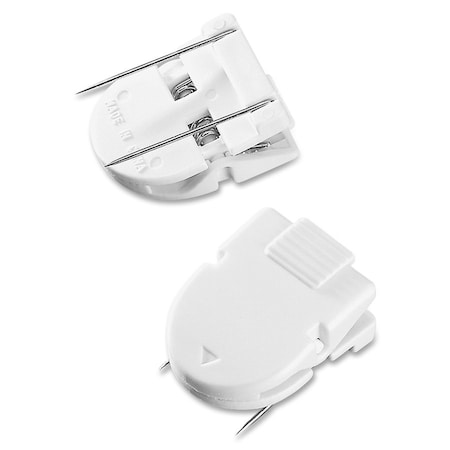 Advantus Wall Panel Clip, 40 Sheet Capacity, 50/BX, White 50PK AVT75342